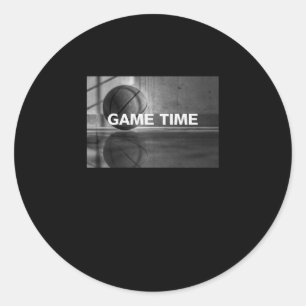 Basketball3  classic round sticker