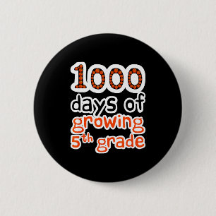 Basketball 1000th Grade Sport 1000 5th Day Days Gr Button