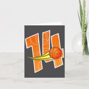 Basketball 14th Birthday Im 14 Childrens Bir  Card