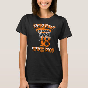 Basketball 18th Birthday Shirt For Boys Awesome Si