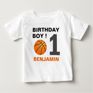 Basketball 1st Birthday Party Baby T-Shirt