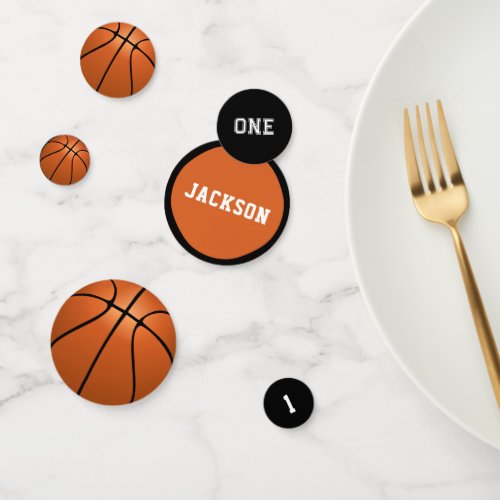 Basketball 1st Birthday Unique Decor Confetti