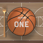 Basketball 1st Birthday Unique Paper Plates<br><div class="desc">Make your little one's 1st birthday party a slam dunk with our personalized basketball paper plates! These unique and personalized plates are the perfect addition to any basketball-themed party, featuring a fun and colorful design that's sure to catch the eye. Crafted from high-quality paper materials, our plates are both durable...</div>