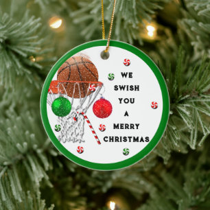 Basketball 2026 Keepsake Ceramic Ornament