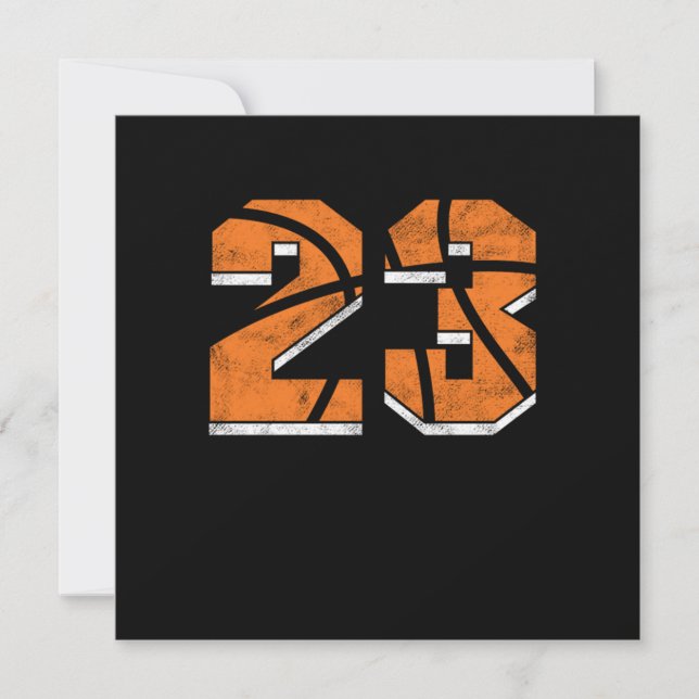 Basketball 23 th Birthday Celebration Sports Gift Invitation (Front)
