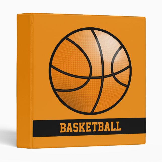 Basketball 3 Ring Binder (Front/Spine)