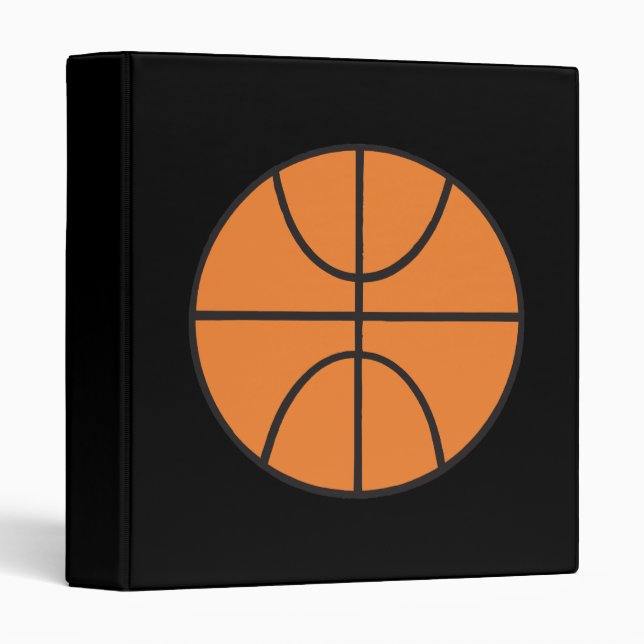 Basketball 3 Ring Binder (Front/Spine)