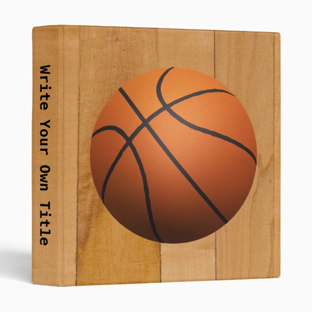 Basketball 3D Effect Binder (Front/Spine)