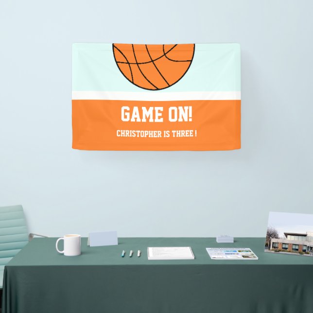 Basketball 3rd Birthday Banner (Tradeshow)