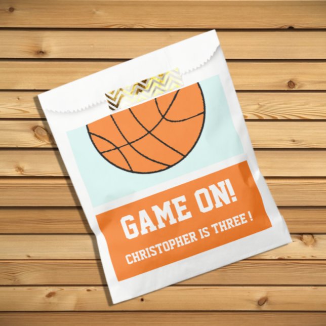 Basketball 3rd Birthday Favor Bag (Creator Uploaded)