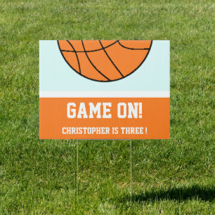 Basketball 3rd Birthday Sign