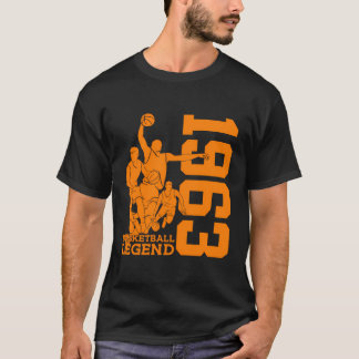 Basketball 60Th Birthday Basketball Legend 1963 T-Shirt