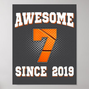 Basketball 7th 2019 7 Old Years Since Fun Poster
