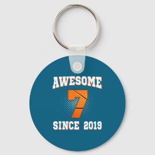 Basketball 7th 2019 7 Old Years Since Humor Keychain