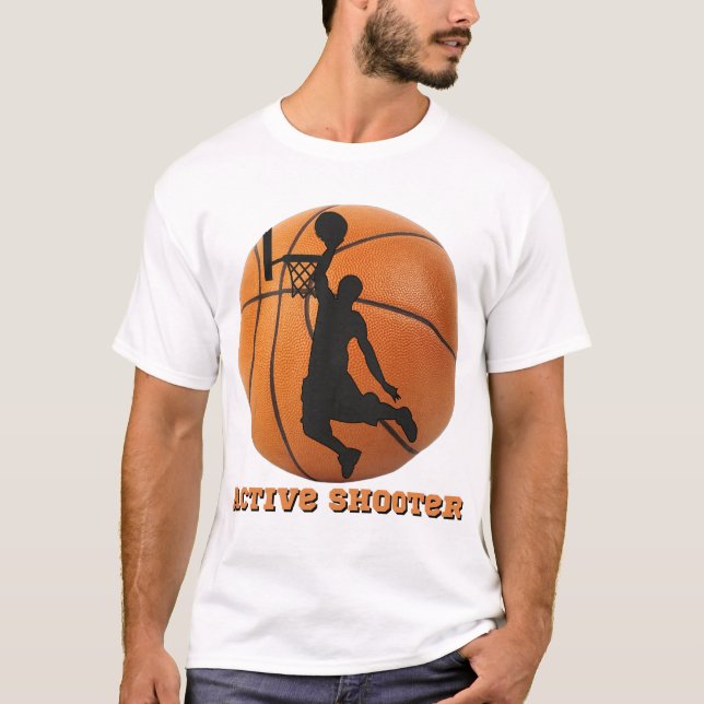 Basketball Active Shooter Player Hoops  T-Shirt (Front)