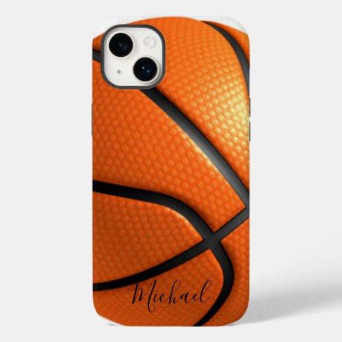 Basketball Add Your Name Customizable Case_Mate iPhone 14 Plus Case