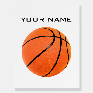 Basketball Add Your Name Foam Board