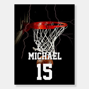 Basketball Add Your Name & Number Foam Board