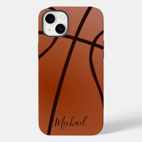 Basketball Add Your Name Personal Case_Mate iPhone 14 Plus Case