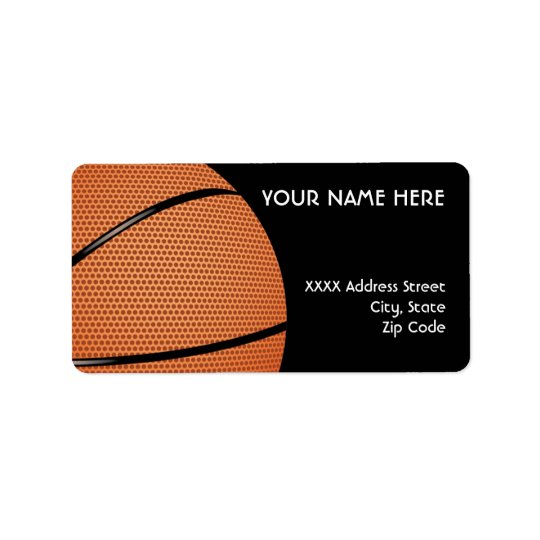 Basketball Address Labels Zazzle
