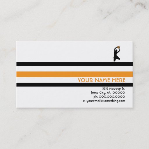 Customizable basketball : air star business card templates