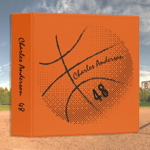 Basketball Album Orange Sport Series 3 Ring Binder