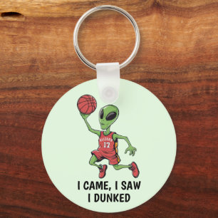 Basketball Alien Keychain