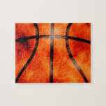 Basketball All Day Grunge Style Jigsaw Puzzle at Zazzle