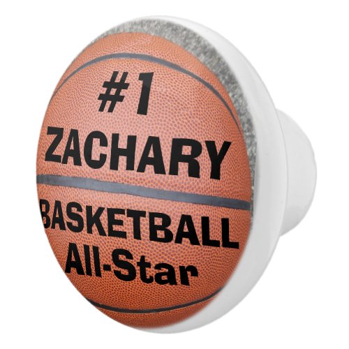 Basketball All Star Name Ceramic Knob