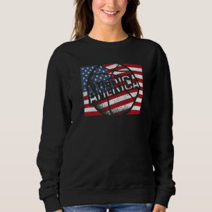 Basketball American Flag Sweatshirt