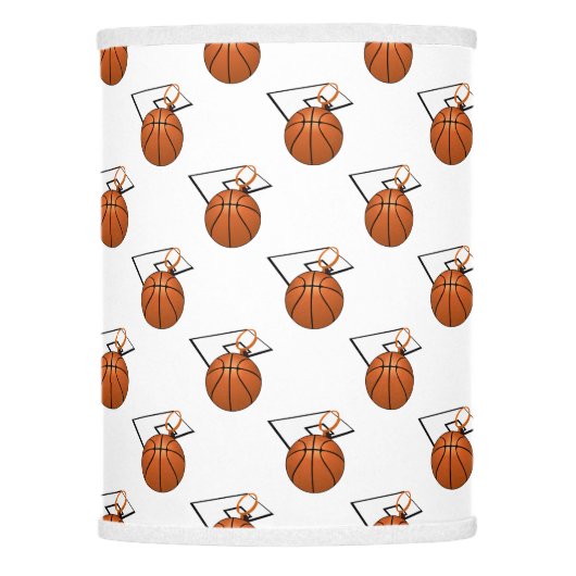 Basketball and Hoop Lamp Shade (Front)