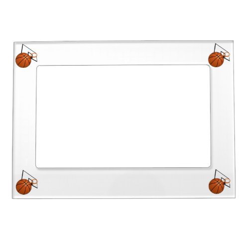 Basketball and Hoop Magnetic Picture Frame