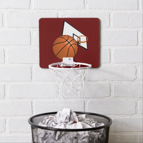 Basketball and Hoop Mini Basketball Hoop
