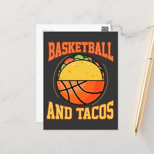 Basketball And Tacos Postcard