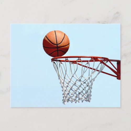 Basketball anticipation postcard