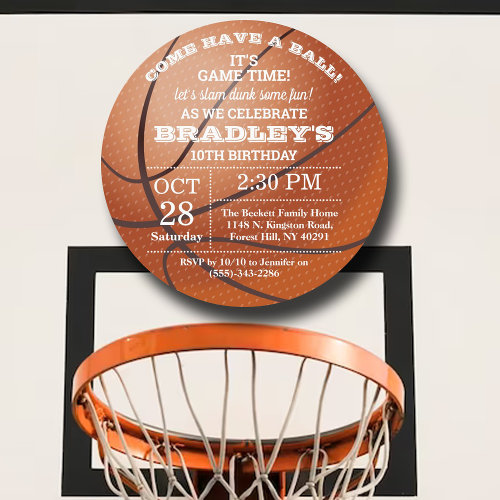 Basketball Any Age Birthday
