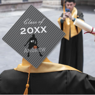 Basketball Any Custom Color Class of Year Graduation Cap Topper