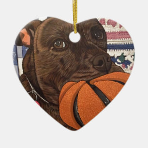 Basketball anyone? ceramic ornament