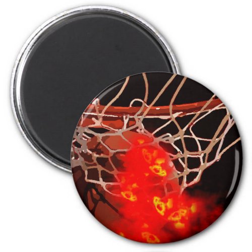 Basketball Art Magnet