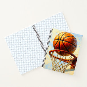 Basketball Art Notebook - Sports Design Journal 
