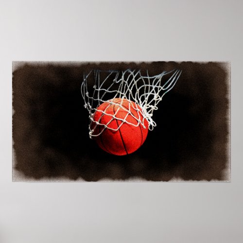 Basketball Art Poster