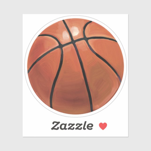 Basketball Art Sticker (Sheet)