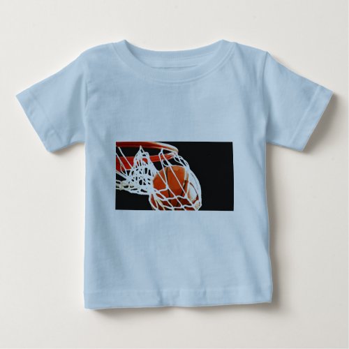Basketball Artwork Baby T_Shirt