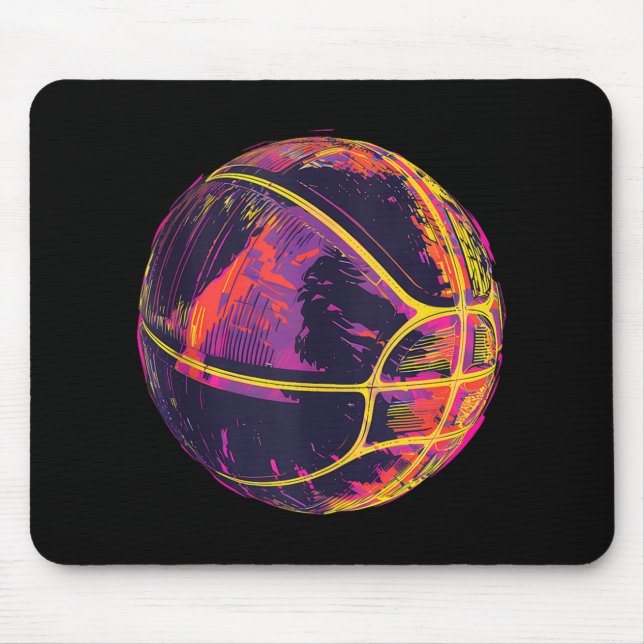 Basketball Artwork Basketball Lover Bball Player D Mouse Pad (Front)
