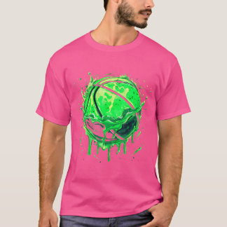 Basketball Artwork Basketball Lover Drawing Waterc T-Shirt