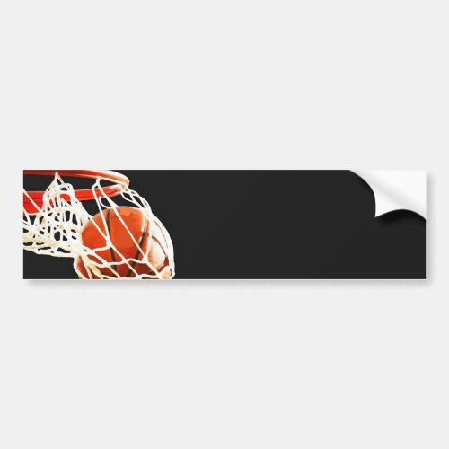 Basketball Artwork Bumper Sticker