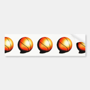 Basketball Artwork Bumper Sticker