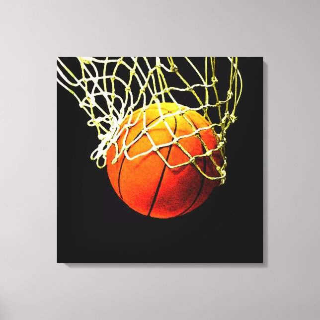 Basketball Artwork Canvas Print (Front)