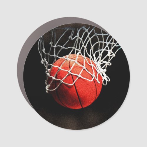 Basketball Artwork Car Magnet