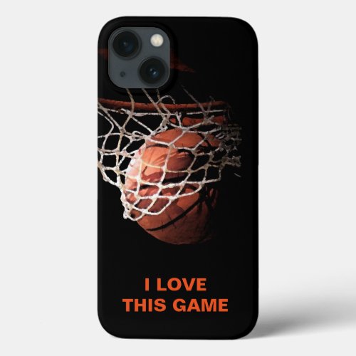 Basketball Artwork iPhone 13 Case